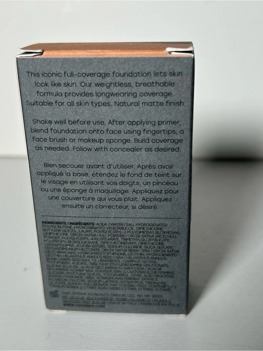 Cover FX Power Play Foundation M5 Medium Beige Full Coverage Matte NEW Box